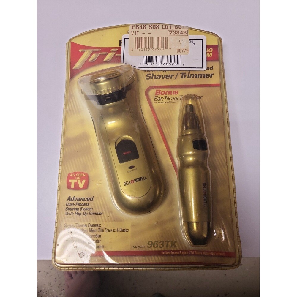 Vintage Bell Howell Tri-Tek #963TK Advanced Shaving System with Bonus Trimmer - Picture 2 of 7
